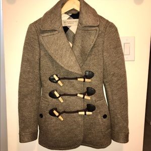 Burberry Twill Pea Coat